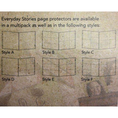 Xyron 12" x 12" Everyday Stories Page Protectors Style F
