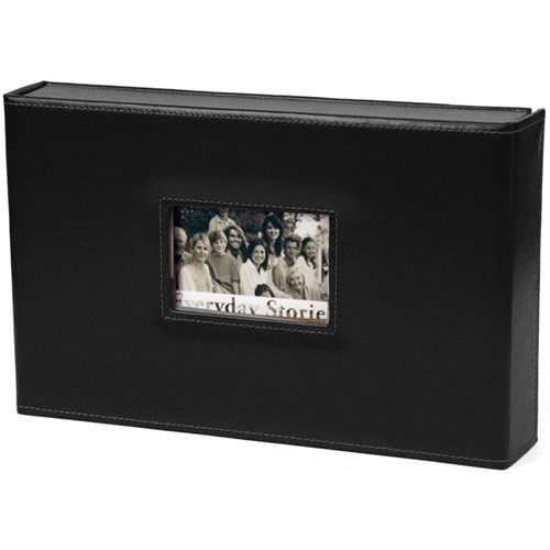 Xyron 8" x 12" Everyday Stories Black Leather Album
