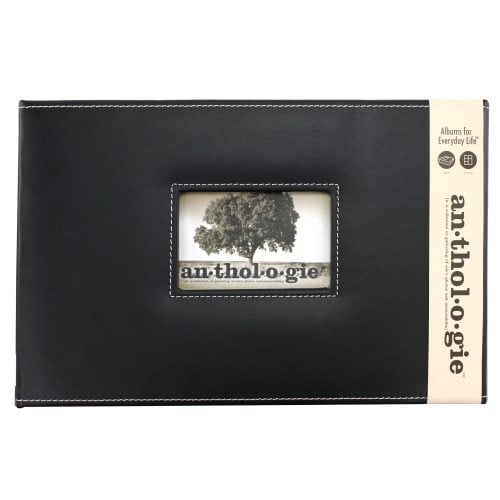 Xyron 8" x 12" Everyday Stories Black Leather Album