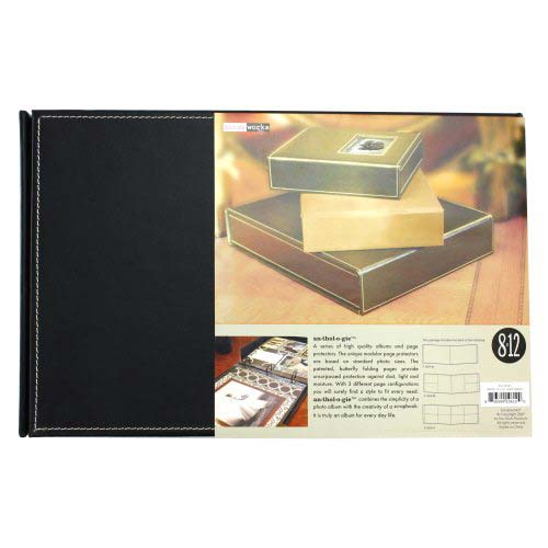 Xyron 8" x 12" Everyday Stories Black Leather Album
