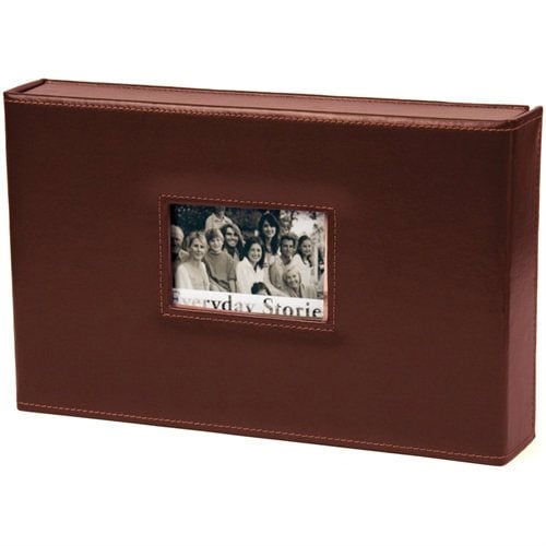 Xyron 8" x 12" Everyday Stories Brown Leather Album