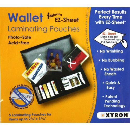 Xyron Wallet Protectors - Lamination Cards 5pk - XSLP013