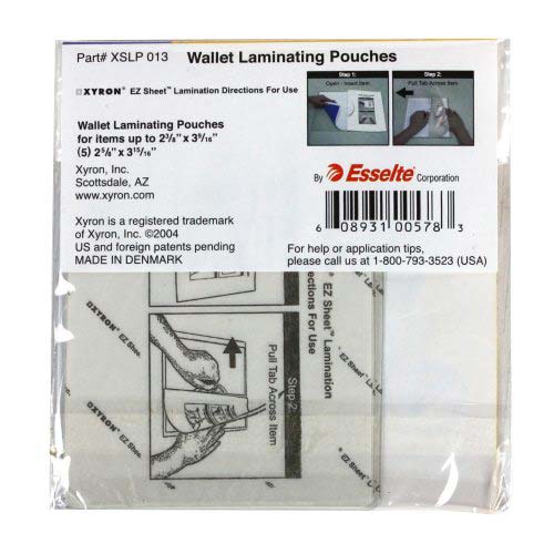 Xyron Wallet Protectors - Lamination Cards 5pk - XSLP013