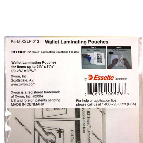 Xyron Wallet Protectors - Lamination Cards 5pk - XSLP013