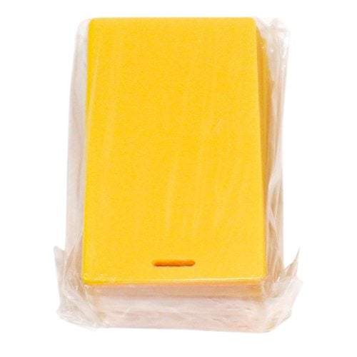 Yellow 10mil Luggage Tag With Slot Laminating Pouches 100pk