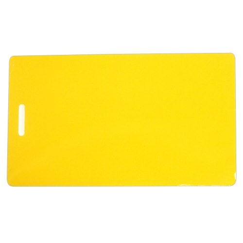 Yellow 10mil Luggage Tag With Slot Laminating Pouches 100pk