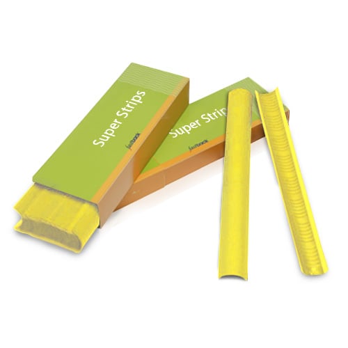 Yellow 11" Narrow Powis Parker Fastback Super Strips (500/Case) - 56NFBYELLOW