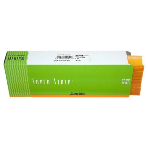 Yellow 11" Medium Powis Parker Fastback Super Strips (400/Case) - 56MFBYELLOW