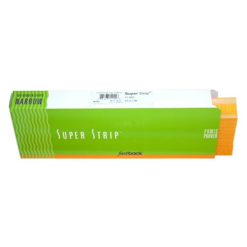 Yellow 11" Narrow Powis Parker Fastback Super Strips (500/Case) - 56NFBYELLOW