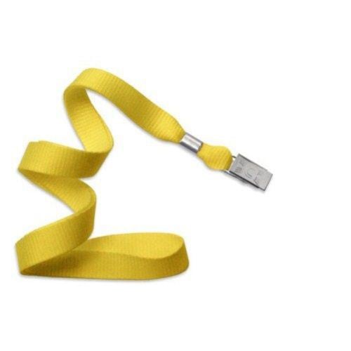 Yellow Microweave Lanyard with NPS Bulldog Clip - 100pk