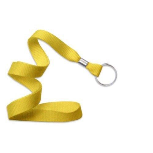 Yellow Microweave Lanyard with NPS Split Ring - 100pk