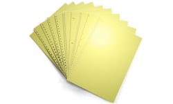 Pastel Yellow Pre-Punched Paper