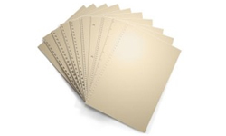 Tan Pre-Punched Binding Paper