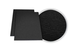 Black Grain Embossed Covers