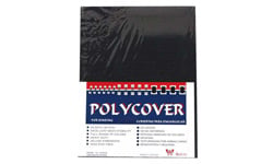 Black Leather Grain Poly Covers