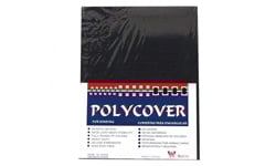 Black Leather Grain Poly Covers