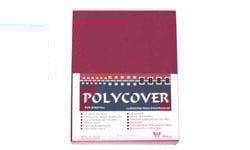 Maroon Leather Poly Binding Covers