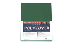 Dark Green Leather Grain Poly Covers