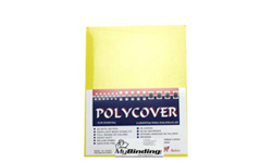 Yellow Leather Grain Poly Binding Covers