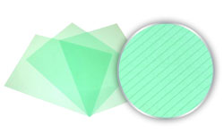 Transparent Green Stripe Poly Covers