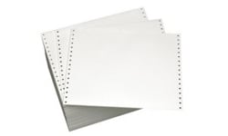 Blank Continuous Computer Paper