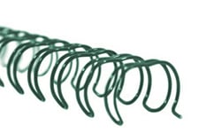 Visit Green Twin Loop Wire Binding Spines