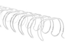 White Twin Loop Wire Binding Spines