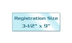 Registration Card Size Laminating Pouches