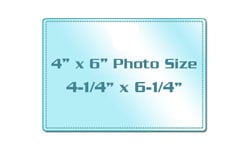 4" x 6" Photo Size Sticky Back Laminating Pouches