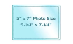 5" x 7" Photo Size Sticky Back Laminating Pouches 