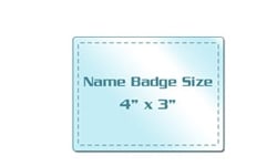 Name Badge Size Laminating Pouches