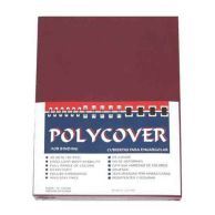 16mil Maroon Leather Grain Poly Covers Image 2