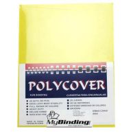 16mil Yellow Leather Grain Poly Covers Image 1
