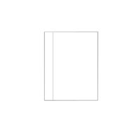8.5 x 11 Cardstock Single Vertical Perforated - 250 Sheets Image 1