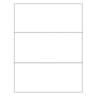 8.5 x 11 Cardstock Double-Perforated in 3 Equal Parts - 250 Sheets Image 1
