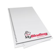 8.5" x 5.5" Coil 43 Hole Pre-Punched Binding Paper Image 1