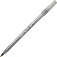 BIC Round Stic Black Ballpoint Pen (Translucent Barrel) - 240/Carton (GSM240BK) Image 1