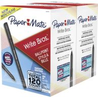 Paper Mate Write Bros. 1mm Black Ballpoint Stick Pens - 120/Box (2096479) Image 1