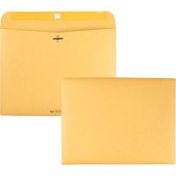 Quality Park® Redi-File 9" x 12" Clasp Envelopes with Gummed Closure (Brown Kraft) - 100/Box Image 1