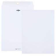 Quality Park® 28lb White 9" x 12" Clasp Envelopes with Gummed Closure - 100/Box Image 1