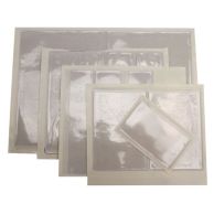1-3/8 Inch x 2-3/8 Inch Crystal Clear Adhesive Vinyl Pockets 100pk
