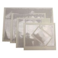 1 Inch x 5 Inch Crystal Clear Adhesive Vinyl Pockets 100pk 