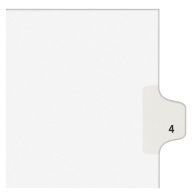 Avery 4 Individual Number Legal Index Avery Style Dividers (25pk) Image 6