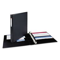 Avery Black Durable EZD Ring Binders with Label Holders
