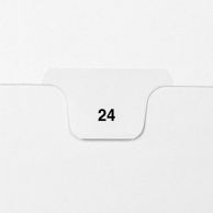 24  Avery  Style  Single  Number  Letter  Size  Bottom  Tab  Legal  Indexes  25Pk  Image  1