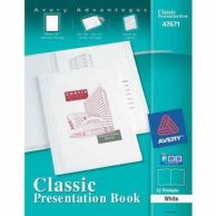 Avery Classic Presentation Book White (12 pages) - 47671 Image 1