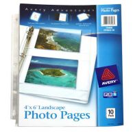 Avery Photo Pages - Four 4 Inch x 6 Inch Photos Per Page (10pk) - 13406 Image 1