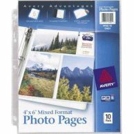 Avery Photo Pages - Six 4 Inch x 6 Inch Photos Per Page (10pk) - 13401 Image 1