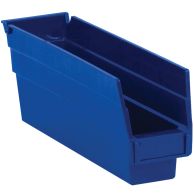 Blue Plastic Shelf Bin Boxes