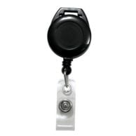Black Lanyard Badge Reel with Clear Strap - 100pk Image 1
